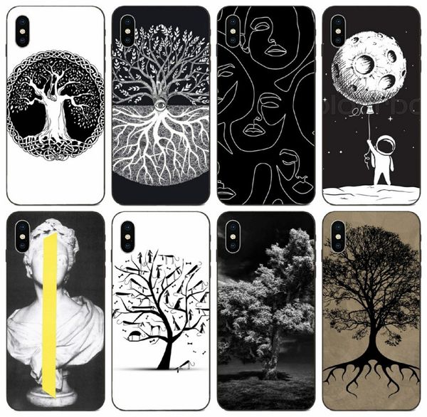 

tongtrade] tree of life black чехол для iphone 11 pro x xs max 8 7 6s 6p 5s 5 galaxy a30s a40s a50s huawei g8 g9 v20 lg k4 case высокого ка