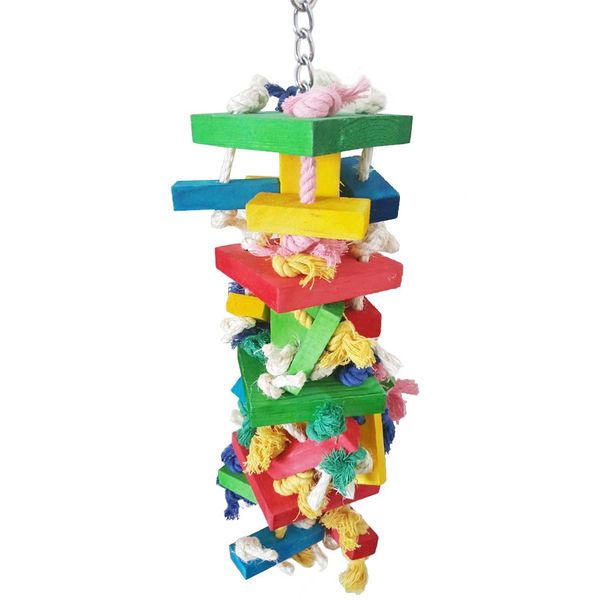 

tuba colour bird toys cotton rope wood gnaw parrot gnaw toys