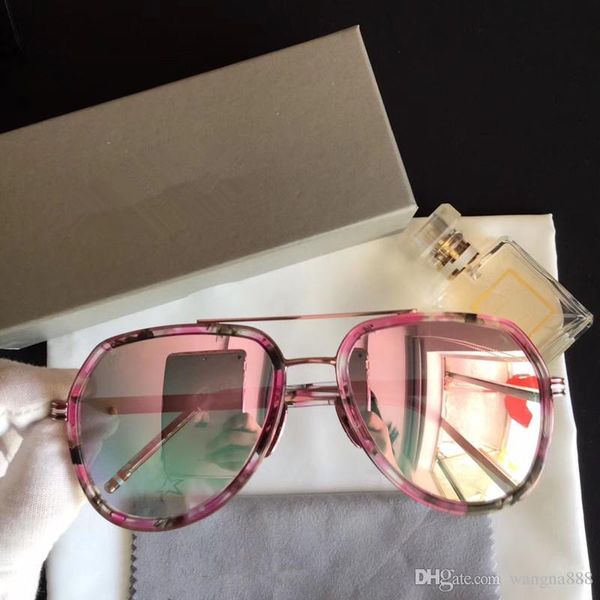 

роскошные солнцезащитные очки женщины brand design популярные tb 128 солнцезащитные очки уф-защиты объектива овал большой full frame top qua, White;black