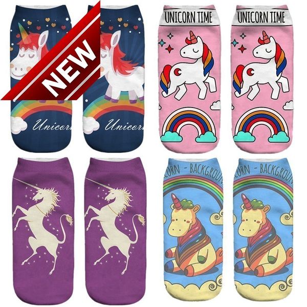 

1 pair sokken cartoon animals soft baby kids socks unicorn sock with cute unicorn pattern for boy girls skarpetki skarpety meias, Pink;yellow