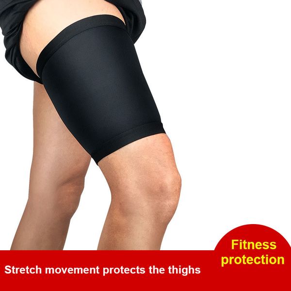

1pcs outdoor sports leg sleeve support brace knee pads kneepad basketball sport compression calf stretch brace thigh skinprotect, Black;gray