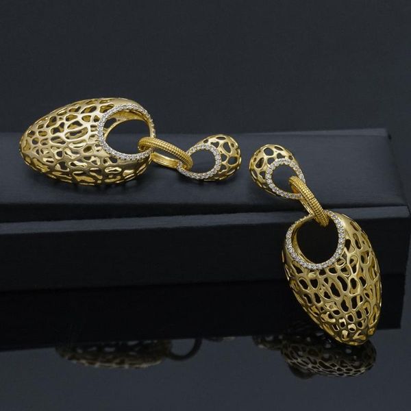 

long zircon crystal wedding earrings for brides chandelier gold drop earrings wedding accessories fashion jewelry, Silver