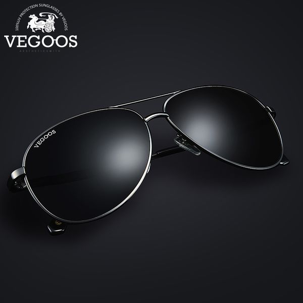 

vegoos новая мода пилот поляризованные мужчины солнцезащитные очки человек пилоты авиации бренд дизайнер моды солнцезащитные очки авиации #3, White;black