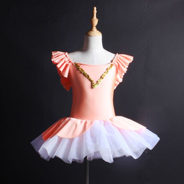 

ballet dance skirt for girls profession tutu dancing wear children stage competition ballet dance costumes, Black;red