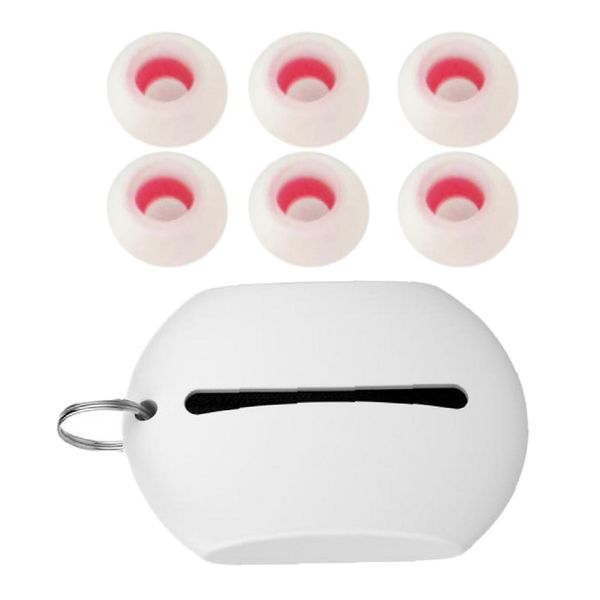 

in ear headset earbuds tip cover silicone earplug + storage for power pb2.0