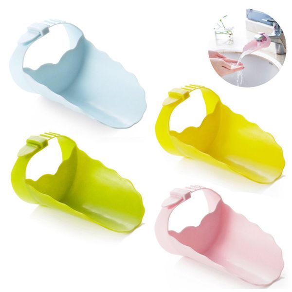 

new kids adjustable baby shower product silicone water tap children handwashing faucet extender baby for bath shower cap