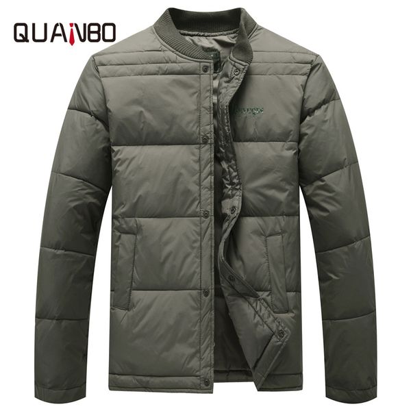 

2018 autumn winter mens white liner duck down jacket, Black