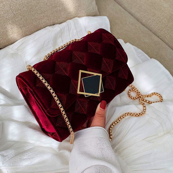 

2020 women handbag suede leather bag chain messenger bag shoulder sac a main femme lock crossbody bags