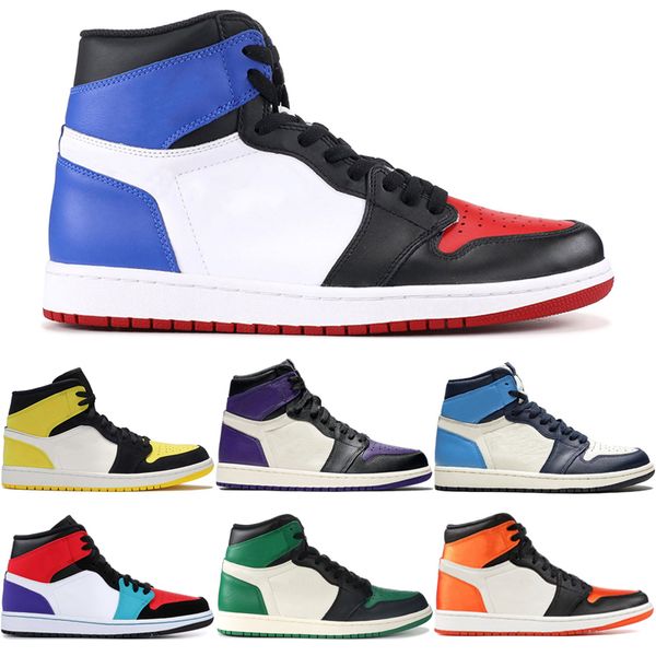 

jumpman 1 basketball shoes athletics sneakers 1s 3 obsidian unc fearless first class flight spiderman court purple sport trainers
