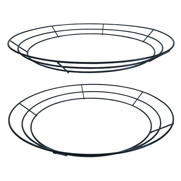

4 packs metal wire rings wire wreath frame for xmas new year mother's day decor