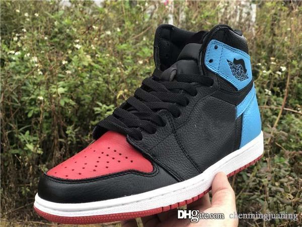 

2020 air authentic 1 high og wmns unc to chicago men basketball shoes black dark powder blue retro sports sneakers cd0461-046 with box