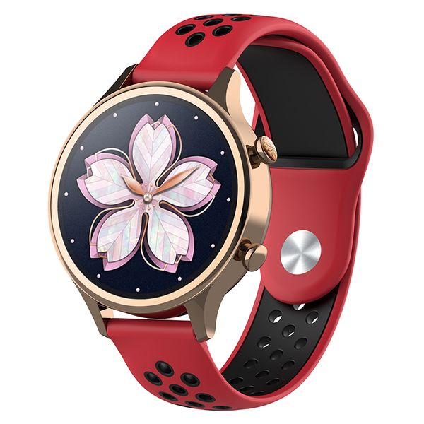 

18mm silicone wrist band strap for ticwatch c2 smartwatch band rose gold version replacement wrist strap bracelet watchband, Black;brown