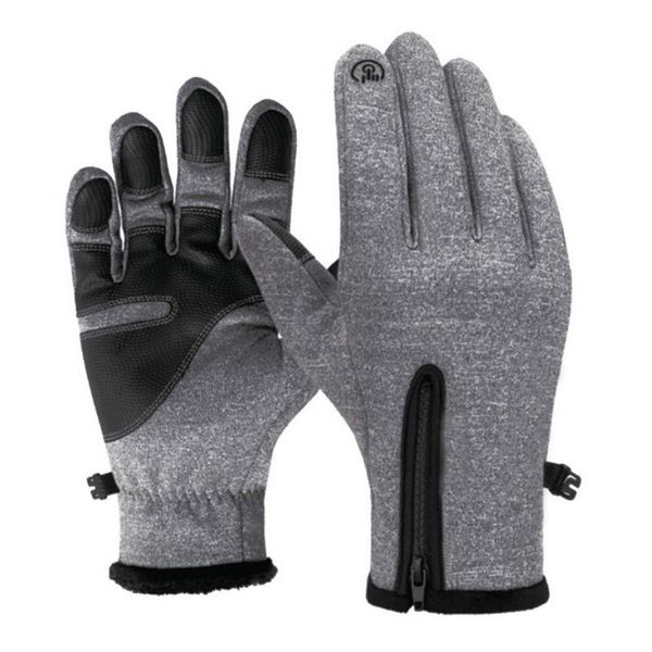 

winter thermal outdoor sports waterproof windproof screen induction glove d40