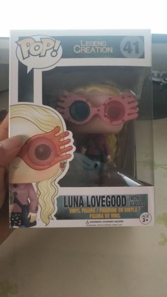 

kawaii funko поп # 41 гарри поттер луна лавгуд с действием очки рис коллекция игрушек подарок корабля в течение 24 часов