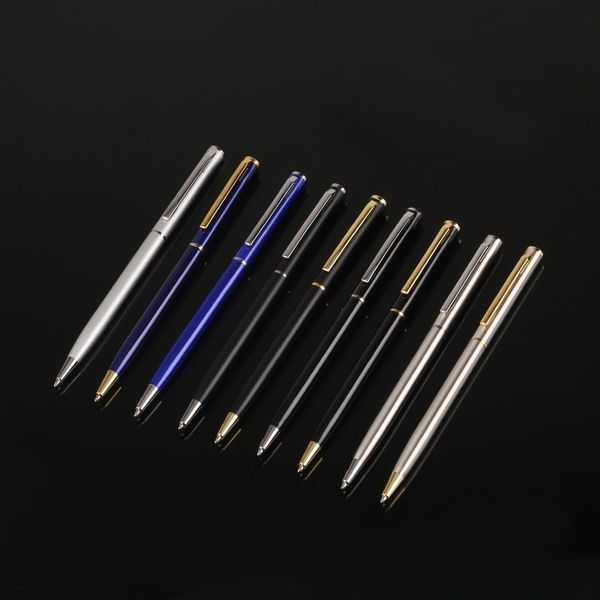 

metal little gao shi small xihua ballpoint pen, Blue;orange