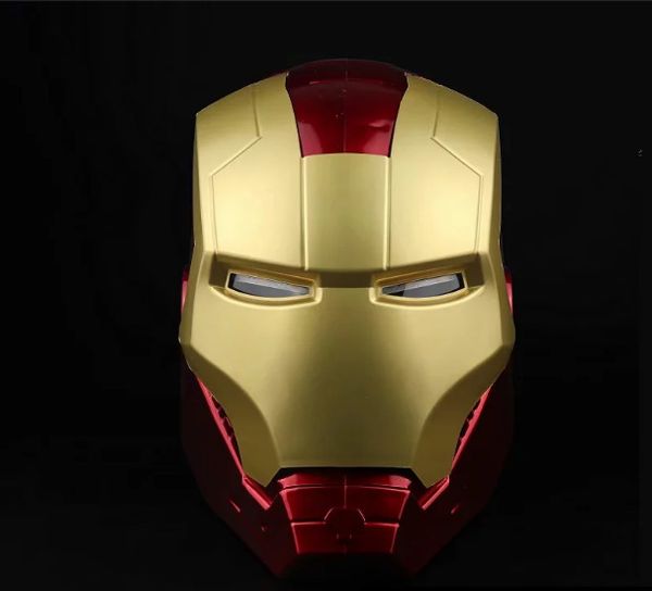 

avenger alliance cos 1:1 iron man helmet mask eye luminescent model projects