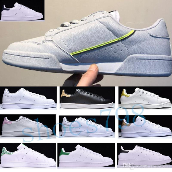 

powerphase calabasas smith platform flat clover stan shoes designer men women chanssures plate-forme sneakers zapatos casual leathea29b#, Black
