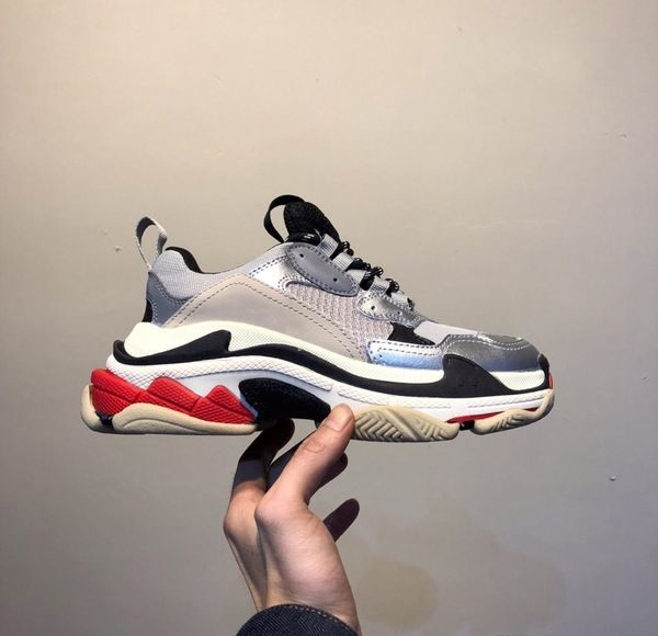 

2020 fashion casual shoes platform 17fw triple-s dad for men's women black sports luxury designer triple s vintage shoe arthur