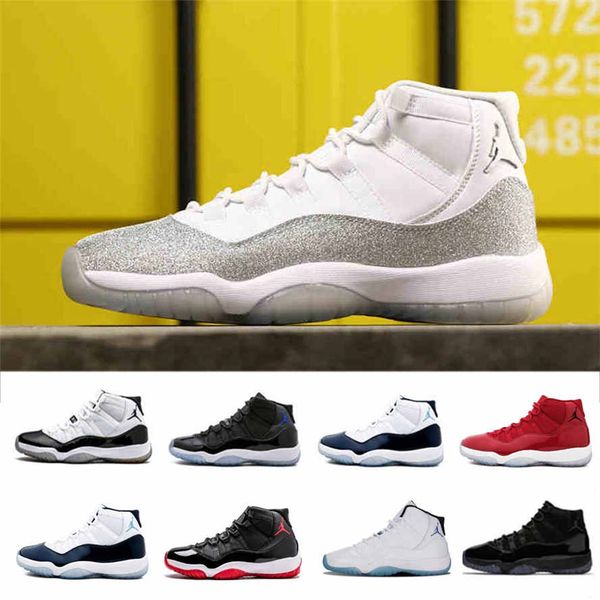 

air jordan retro aaa+ basketball shoes 11 sneakers men 11s bred mens women wmns concord 45 cap and gown gym red sports shoes, White;red