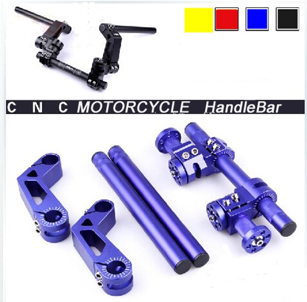 

motorcycle scooter cnc adjustable steering handle bar 7/8" removable handlebar system set for 125cc pit bike dirt bike motocross