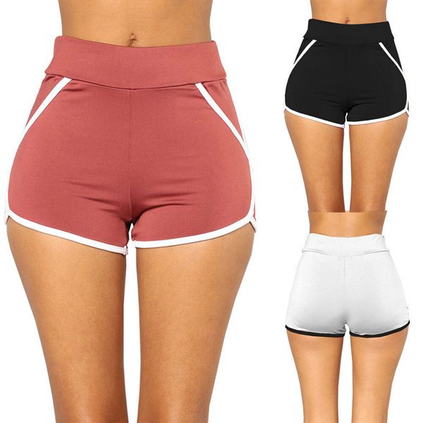 

women bodycon sports casual beach running slim ladies shorts hot, Black;blue