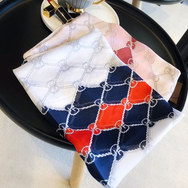 

scarf luxury scarf summer brand silk scarfs womens scarfs designers letter floral thin scarf long scarves size 180x90cm, Blue;gray