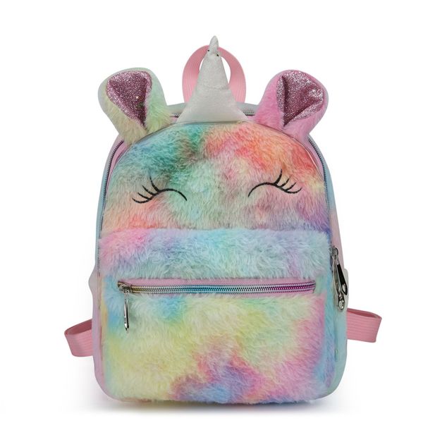 

unicorn plush bag kawaii backpack for girl school bag for winter teenager girls travel bagpack kindergarten children backpacks