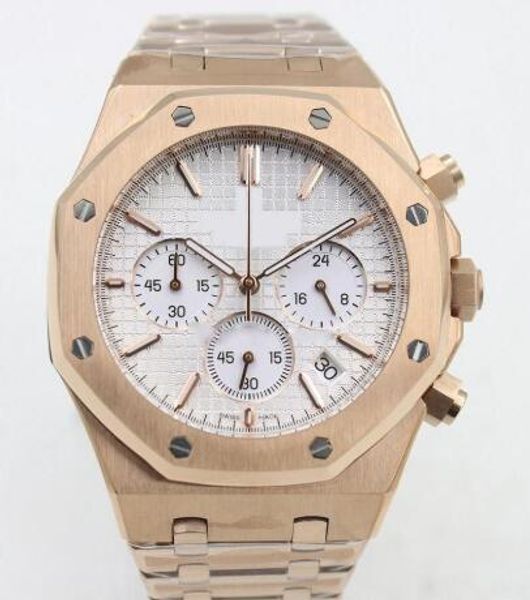 

2019 big sell watches men's 42mm quartz model false watches clock watches, Slivery;brown