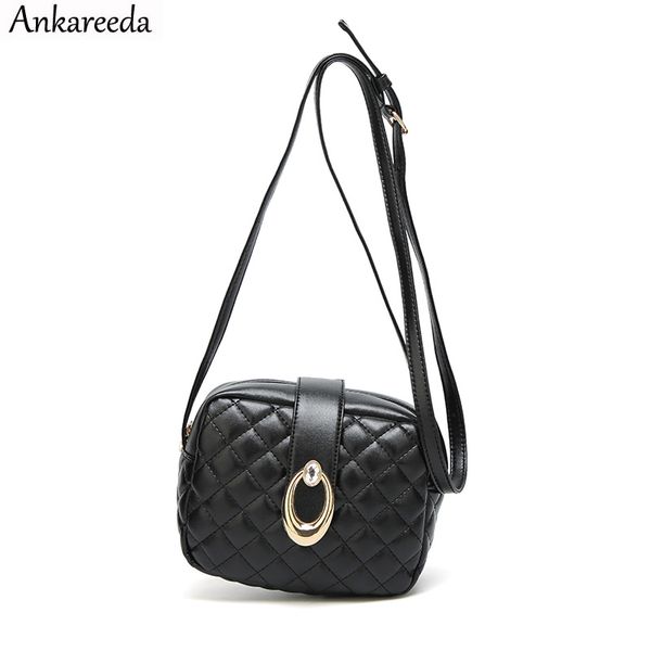 

ankareeda 2018 new fashion women shoulder bag lingge flap handbags clutch bag ladies messenger bags for women