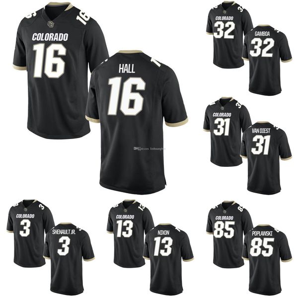 

laviska shenault jr men's colorado buffaloes tim lynott k.d. nixon jonathan van diest jared poplawski stitched college football jersey, Black