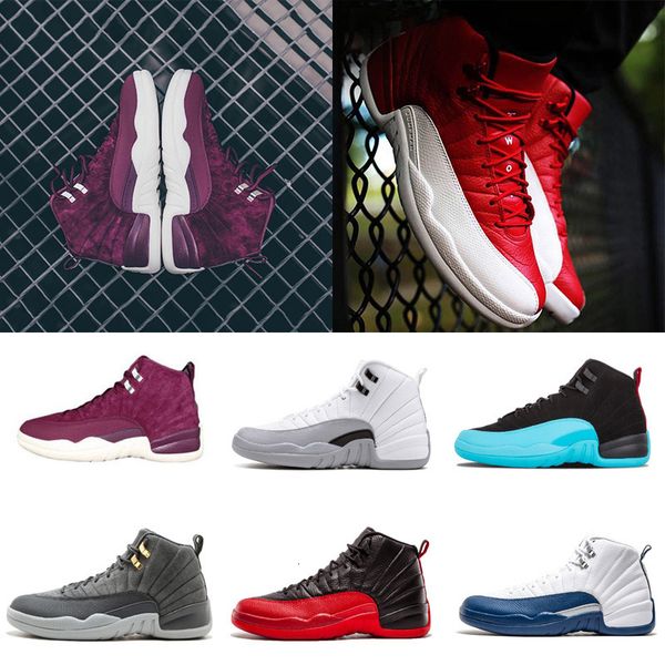 

12 white mens basketball shoes taxi the master flu game wolf grey playoffs french blue wool sneakers us 8-13