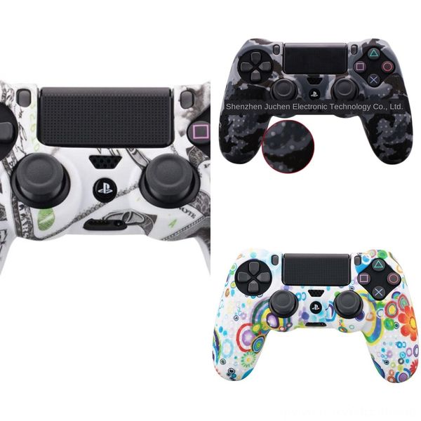 

bpdji силиконовый геймпад кожа для крышки протектор чехол + 2 колпачка ps4 grip kit контроллер