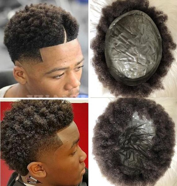 2020 Celebrity Toupee Mens Hairpieces Afro Curl Full Pu Toupee