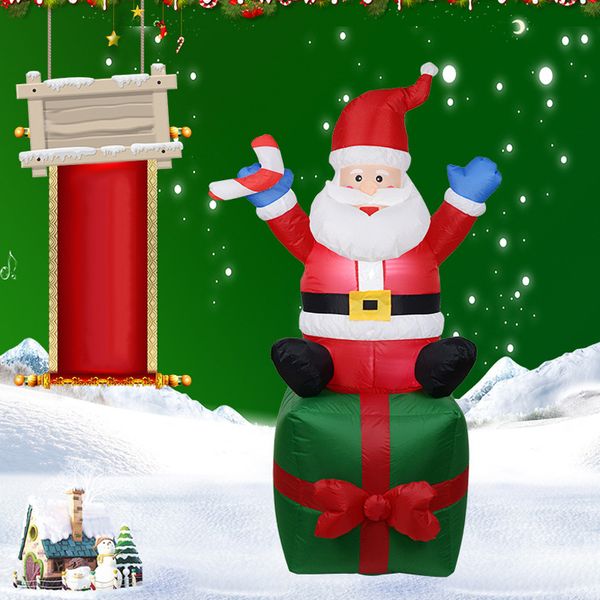 

inflatable santa claus outdoors christmas decoration yard arch ornament for garden dtt88