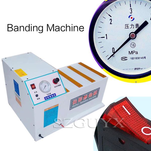 

220v/350w deskcurved line banding machine edge banding trimming high-speed woodworking profile tracking chamfer