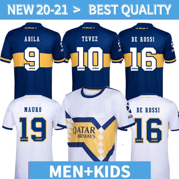 

20 21 "бока хуниорс" футбол джерси дом далеко 2020 2021 "бока хуниорс" тевес марадона моура абила де росси цпд спортивных мужчин дети футбол, Black