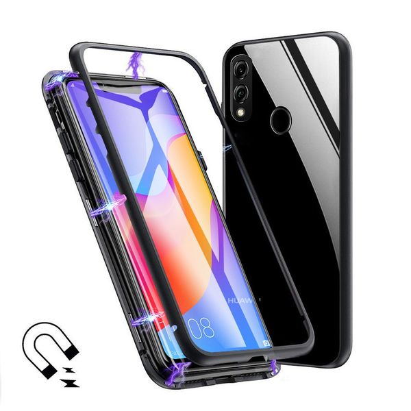 

магнитный металлический корпус для huawei p40 p30 p20 pro mate 30 mate 20 pro 20x nova 3i 4 5 honor прозрачное стекло задняя крышка