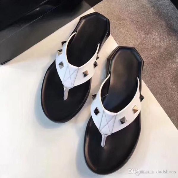 

superstar shoes genuine leather splice sandals men designer slippers fashion summer casual beach sandals with box, Black