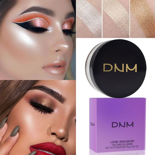 

dnm loose highlighter powder водонепроницаемый high-light iluminador контурная обработка осветлить сияние тени для век уход за маслом lcontr