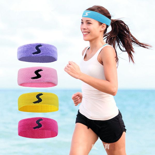 

20pcs cotton gym sweat headband men cycling sweatband head women yoga hair bands head sweat bands sports safety, Yellow;black