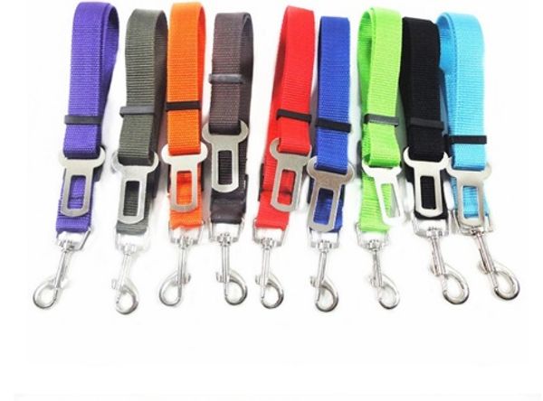 

1PC Solid Nylon Safety cat Seat Belt Outdoor Adjustable Restrain Pet Dog Harness Car Dog Seat Belt Pet Dog Supplies