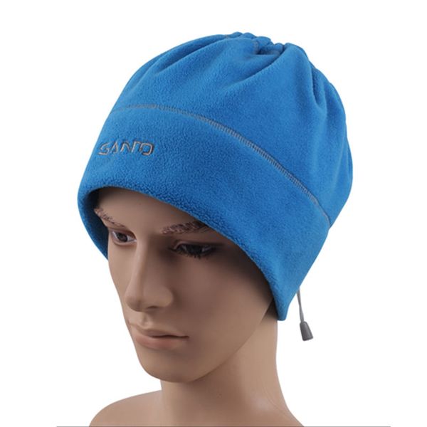 

santo m-67 men/women outdoor fleece warm and wind-proof hat/scarves, Black;white