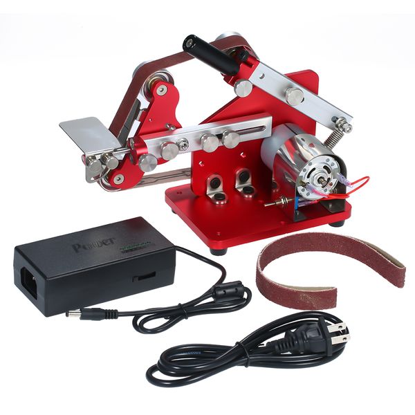 

portable belt sander machine multifunction sander belt machine 60w diy m-775 table polishing sanding