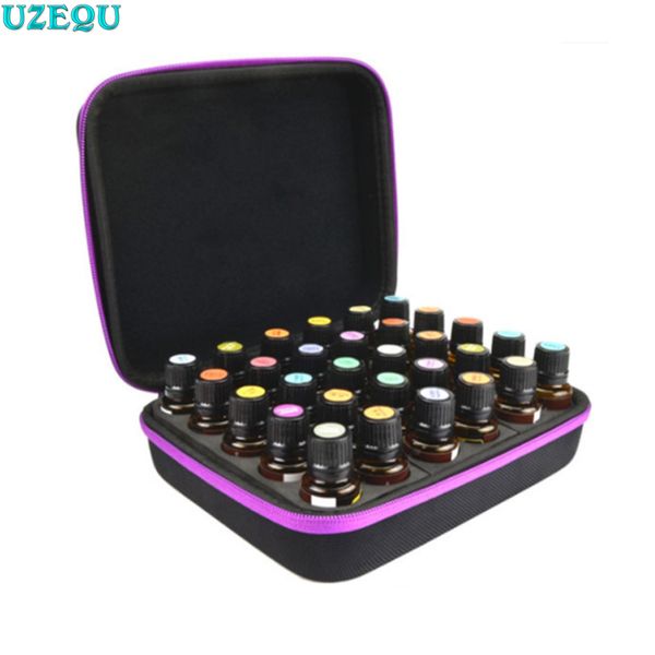 

30 bottles essential oil case 5ml10ml 15ml perfume oil essential box travel portable carrying holder nail polish storage bag