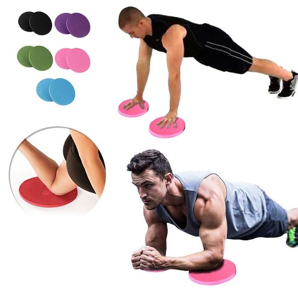 

portable small round yoga mats fitness sport flat plank support gym knee pad new