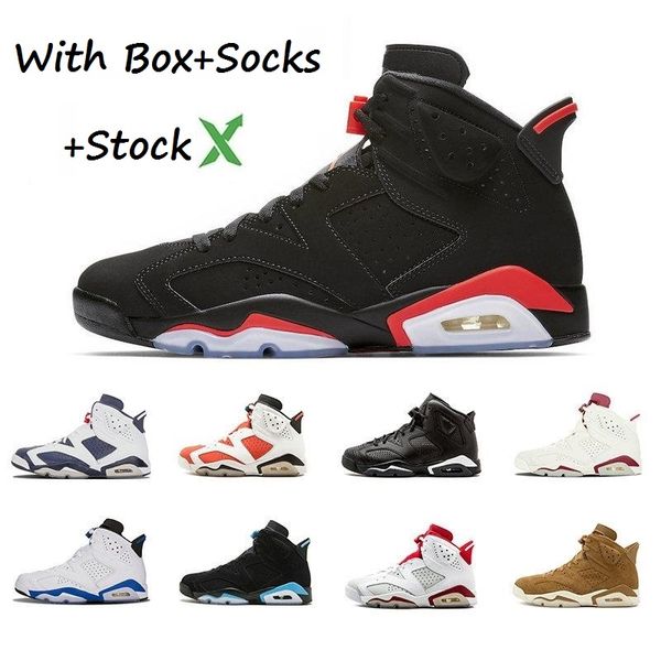 

stock x infrared bred 6 6s men basketball shoes 3m wheat travis scotts unc oreo men sports j6 retro sneakers