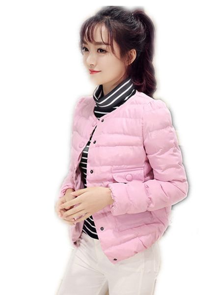 

p shoot 2018 new style cotton coat short coat slimming baseball uniform cotton-padded jacket, Blue;black
