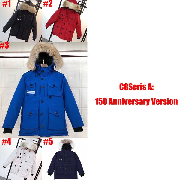 

mens designer down coat map embroidery badge jackets canada hooded thick coat brand clothes with tag&label of 6 seris 38 styles parkas, Black
