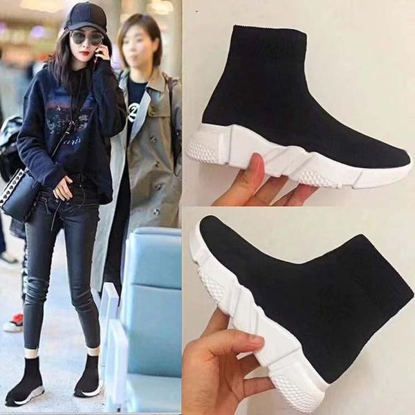 

2020linfashionshdesigner fashion trainer black designer sneakers men women black red casual shoes fashion socks sneaker boots size 36-45