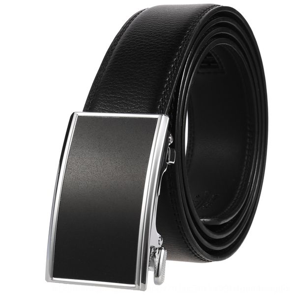 

second layer cowhide men's automatic buckle automatic buckle ly36-597-1 second layer cowhide men's belt belt ly36-597-1, Black;brown